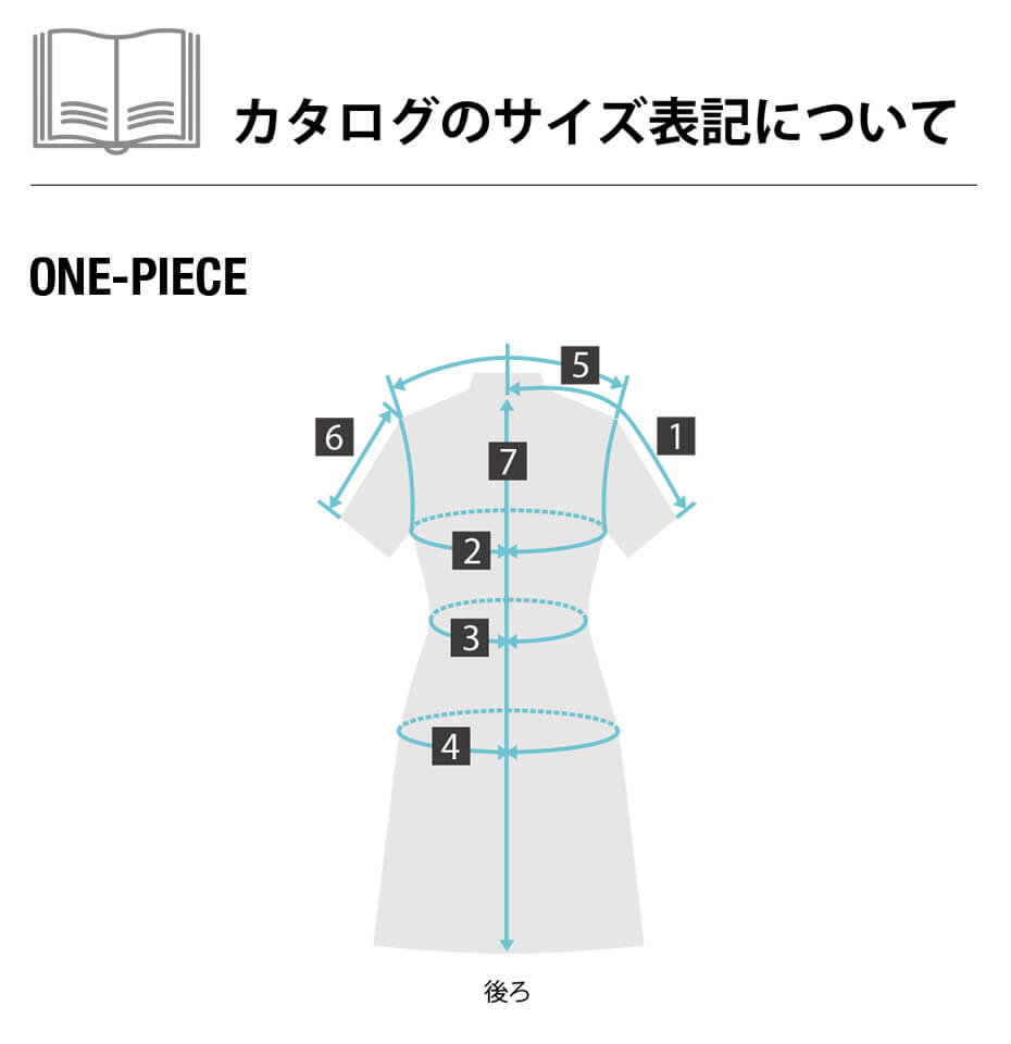 カタログサイズ表記についてワンピース