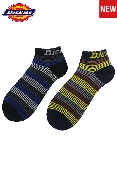 【Dickies】 ショート2Pボーダー靴下・ソックス