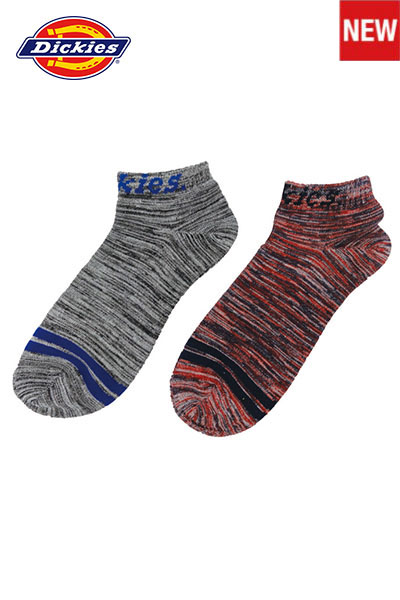 【Dickies】 ショート2Pつま先ライン靴下・ソックス