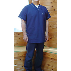 松本施術院,スクラブ白衣