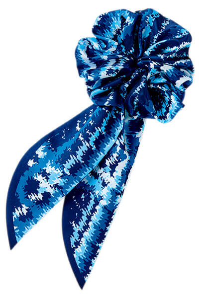 【全3色】チェック柄コサージュミニスカーフ（スカーフループ専用）