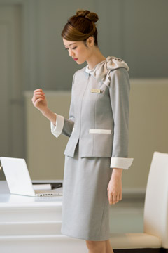 【全3色】ジャケット（静電気防止・消臭・ストレッチ/ヘリンボーンニット）