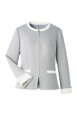 【全3色】ジャケット（静電気防止・消臭・ストレッチ/ヘリンボーンニット）