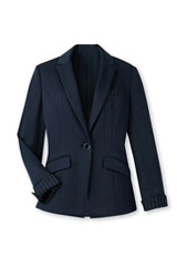 ジャケット（テーラー）（ストライプニット/消臭・ストレッチ・吸汗速乾・UVカット）