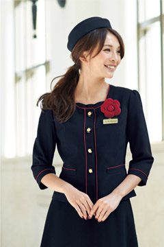 【プレシャスラインシリーズ】全1色・七分袖サマージャケット（ファインカルゼ）