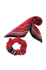 【全1色】スカーフ＆シュシュ（スカーフ:53×53cm）