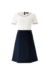 【全2色】ワンピース（半袖・2WAYストレッチ・防汚加工・透け防止）