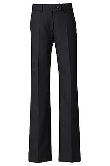 【全2色】フレアストレートパンツ（ストレッチ・美スラッとSuits2）