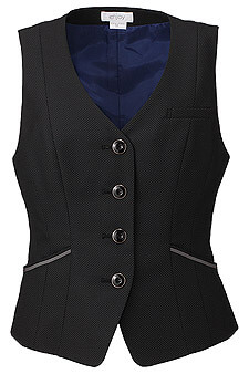 【全2色】ベスト（ナチュラルストレッチ・美スラッとSuits2・ドット柄）