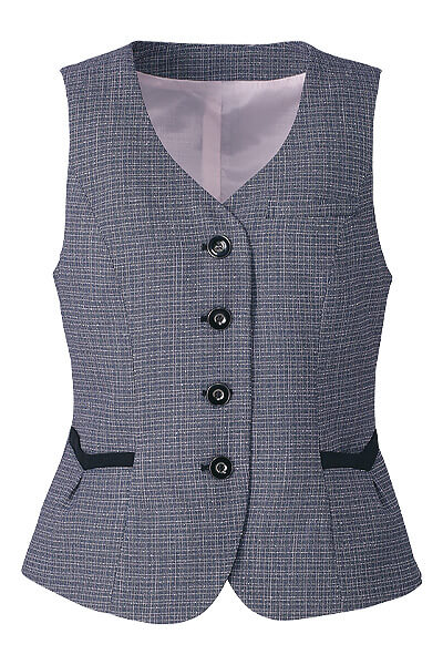 【全3色】ベスト（ツイーディーチェック/調整ベルト・大容量両脇ポケット）