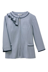 オーバーブラウス（八分袖・抗ウイルス加工・消臭・通気度203cc）