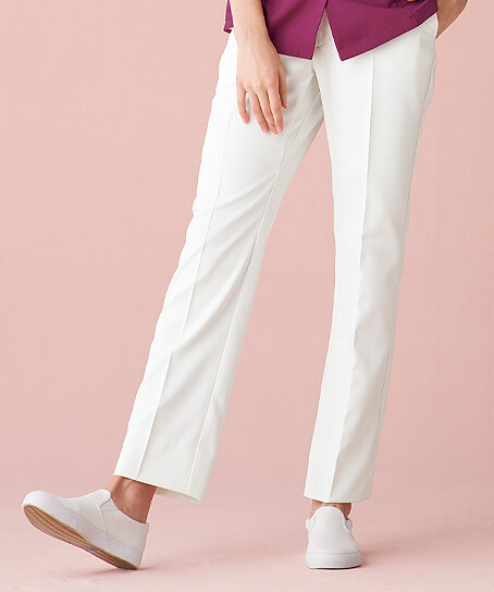 【MICHEL KLEIN】全2色・ミッシェルクランパンツ（ストレッチ・透け防止・レディース）