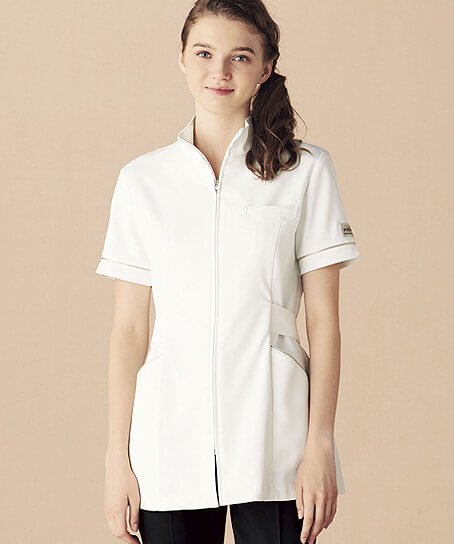 【MICHEL KLEIN】全3色・ミッシェルクラン チュニック（透け防止・ストレッチ・レディース）