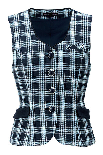 【全1色】ベスト（ハピネスチェック/～25号あり）