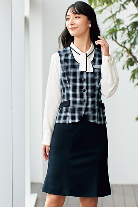 【全1色】ベスト（ハピネスチェック/～25号あり）