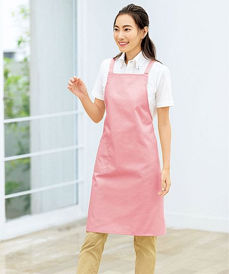 【WEB限定セール】【全8色】エプロン（クロスタイプ・前中心丈：84cm・男女兼用）