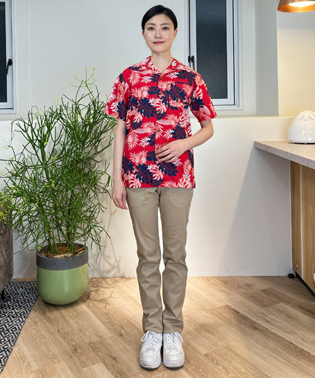 【全2色】アロハシャツ（シダ）