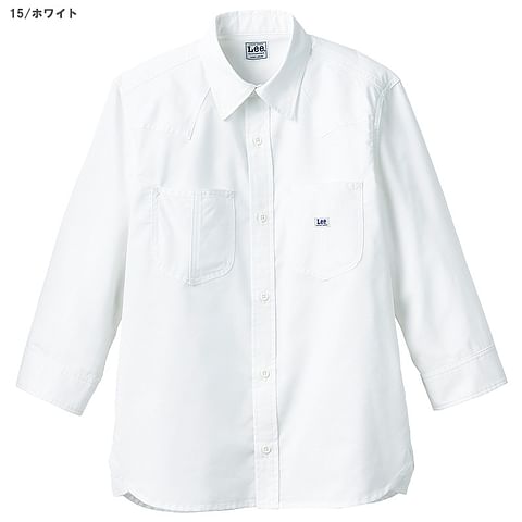 【Lee】全2色・ユニセックス七分袖シャツ