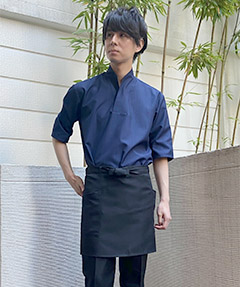 【全5色】和風シャツ（Ｖネック・男女兼用・HACCP対応）