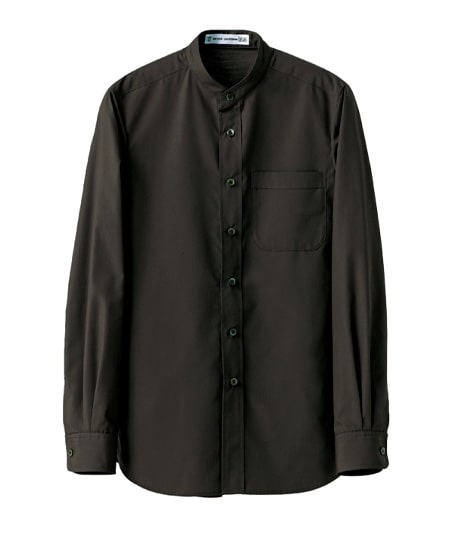 【全5色】スタンドカラーシャツ（抗菌・防臭/男女兼用）