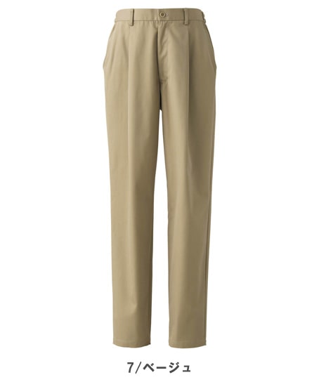 【全4色】チノパンツ（制電・ストレッチ・脇ゴム入り/男女兼用）