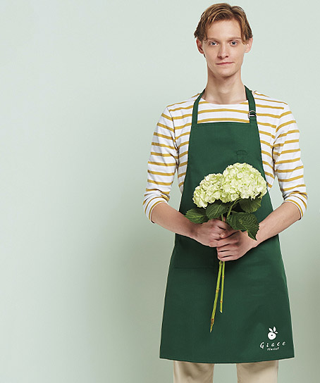 【WEB限定特価】【全15色】エプロン（首掛け/撥水）T62